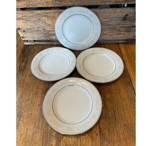 Vintage Contemporary Noritake Misty Bread & Butter Plates (6 3/8”) Set of 4